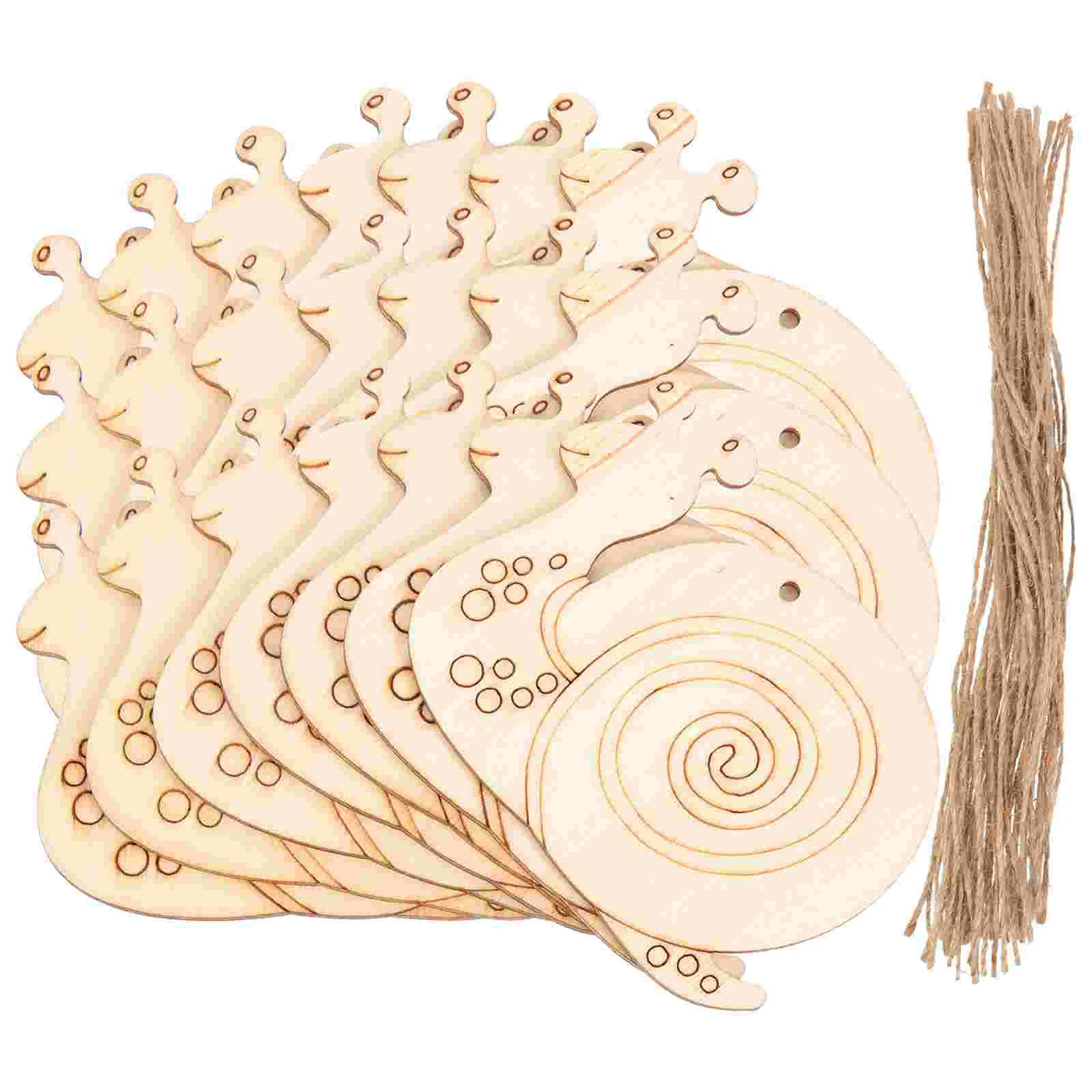 

Wood Wooden Unfinished Chip Painting Snail Cutouts Pieces Kids Blank Craftslices Animal Decorationsornament Toyscrafts Diy