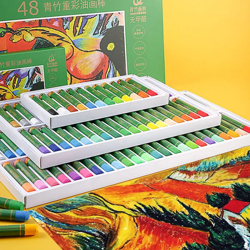

12/24/36/48 Color Heavy Color Soft Oil Pastel Set Children's Painting with Safe and Environmentally Friendly Watercolor Crayons