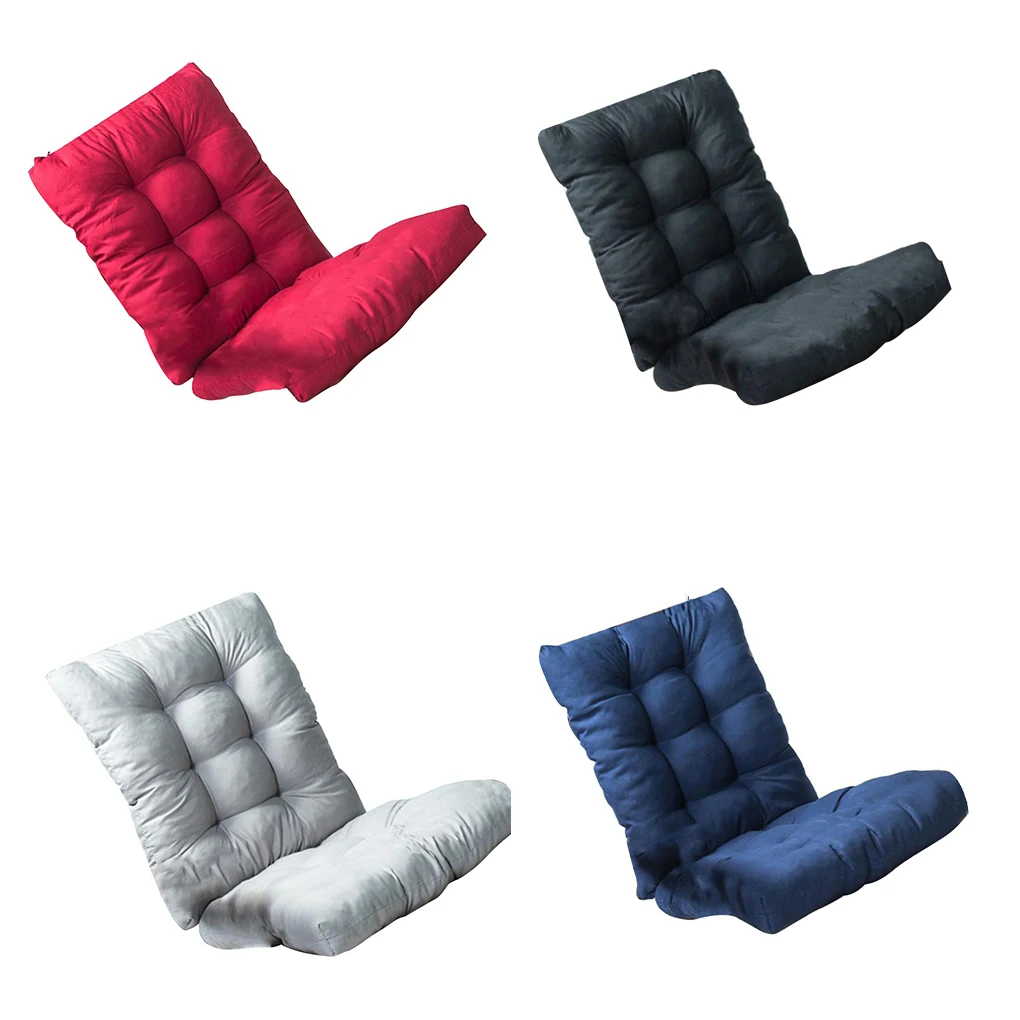 

2 Pcs Set Rocking Chair Cushion Anti-skidding Gentle Touching Lightweight Sofa Cushion Good Elasticity for Outdoor No 1