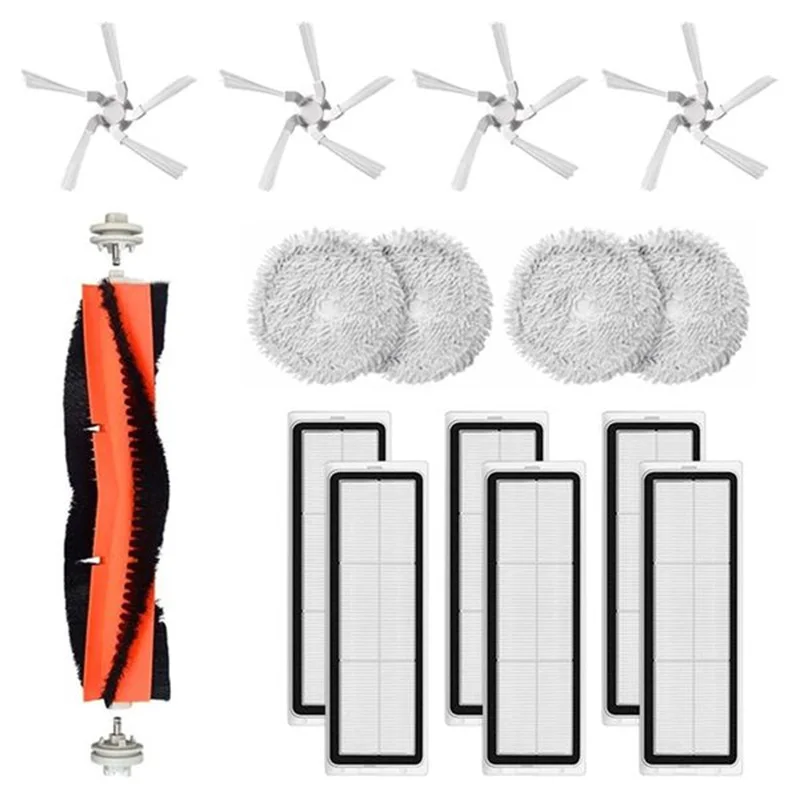 

Washable HEPA Filter Mop Cloth Main Side Brush Cleaning Replacement Parts for Xiaomi Dreame Bot W10 / W10 Pro Vacuum Cleaner