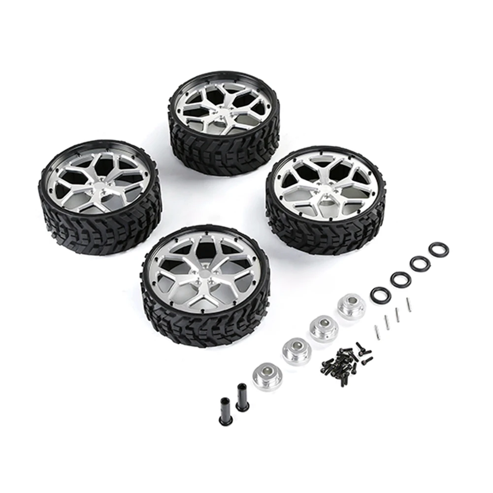 

New Upgrade Off-Road Car Rear and Front Hubs Set Kit for 1/5 HPI ROVAN ROFUN KM BAJA 5B Rc Car Toys Parts,Silver