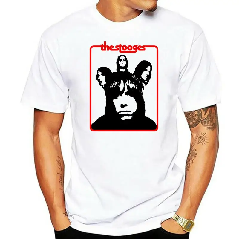 Iggy Pop Music Tee Shirt The Stooges T Print Male Shirts Streetwear T-Shirt Graphic Tshirt Summer Men Cotton T-Shirts