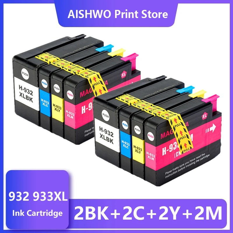 

932XL 933XL Compatible Ink Cartridges For HP932 HP933 HP 932 933 Cartridge for Officejet 6100 6600 6700 7110 7612 7612 Printer