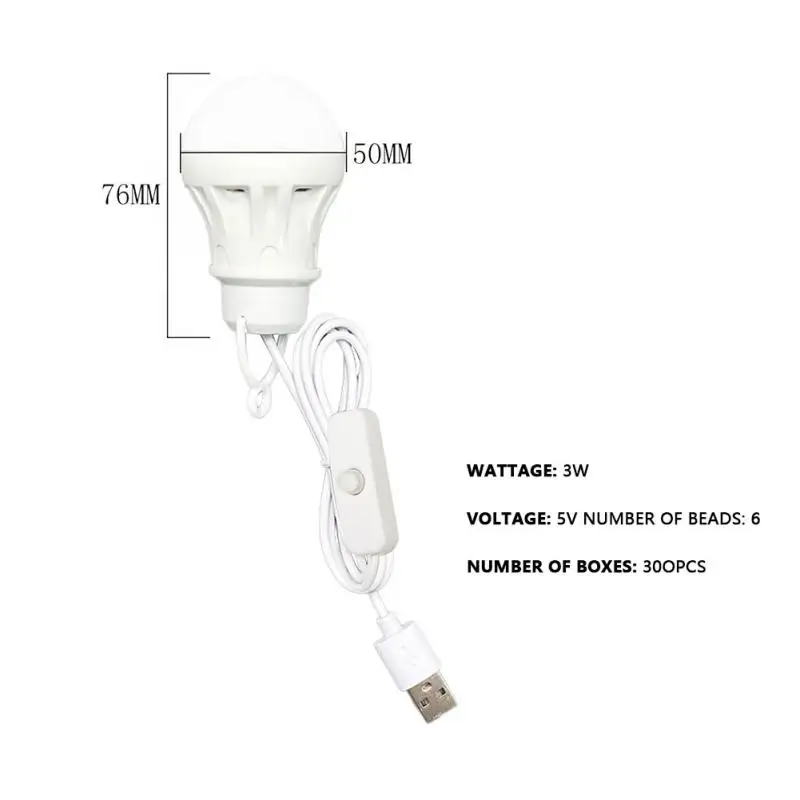 1 шт. фонарь USB для аккумулятора 5 В