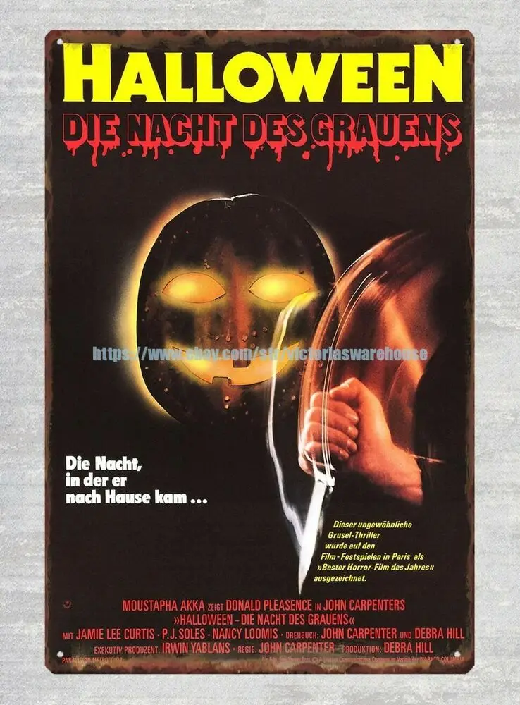 Хэллоуин ужас научная фантастика фильм плакат металлическая фотография цена |