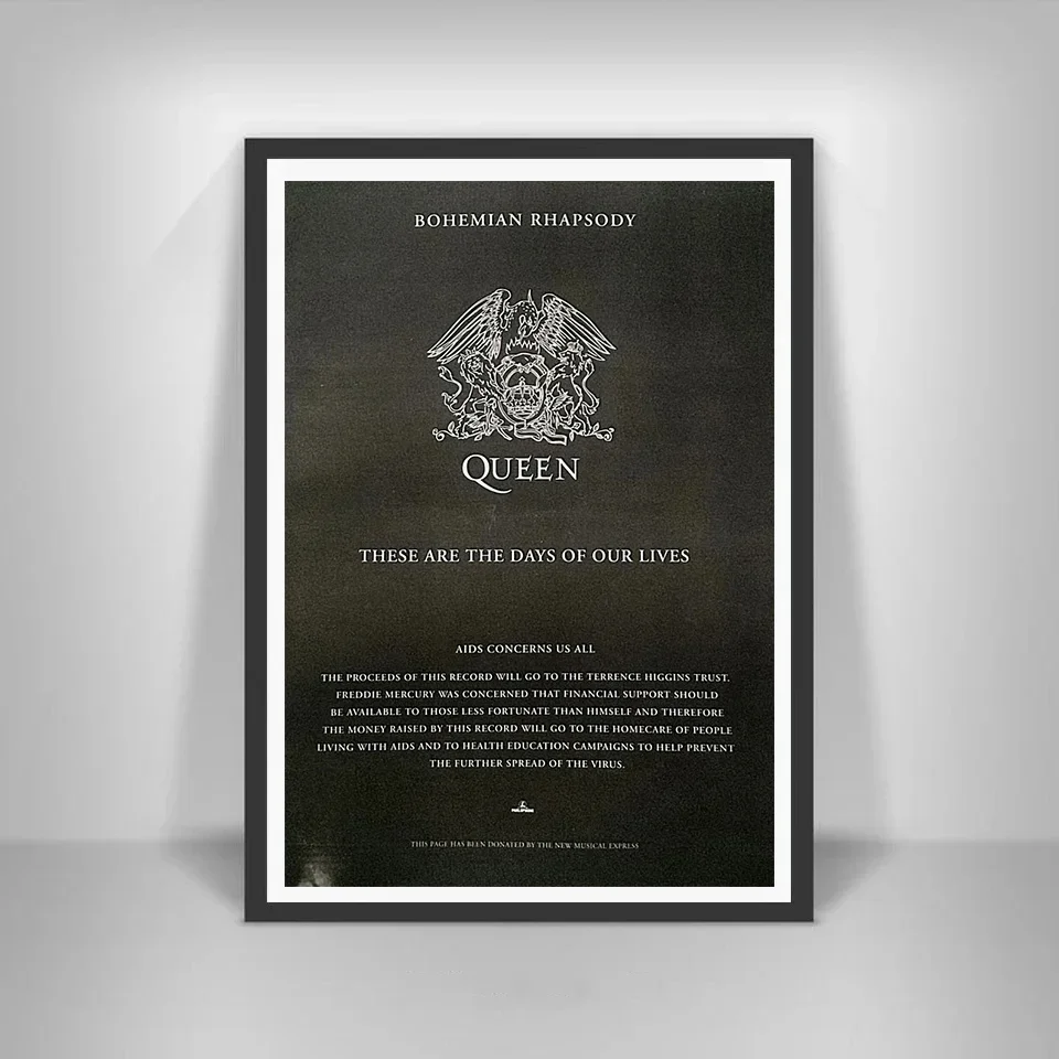 Постер Queen Bike Race богемный Rhapsody рок музыка холст живопись Ретро настенная Домашний