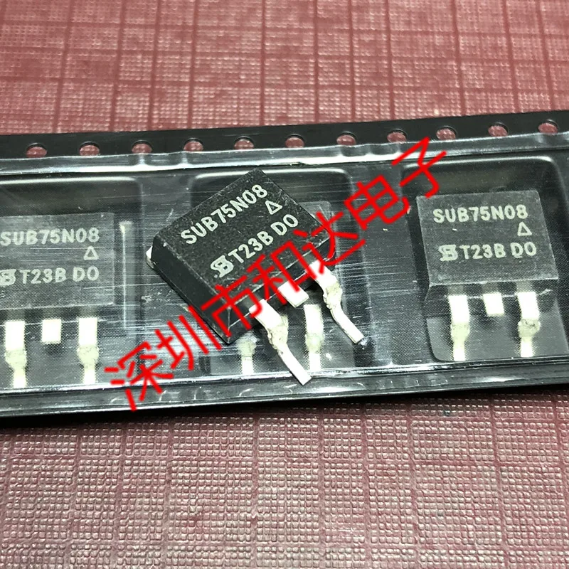 

(5 шт./лот) SUB75N08 MOS TO-263 75V 80A