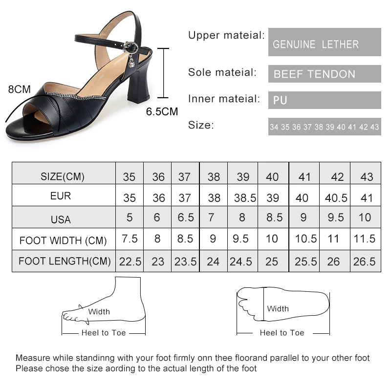 AIYUQI Sandals Woman Summer 2023 New Genuine Leather High Heel Women's Sandals Fashion Strap Drees Sandals Woman
