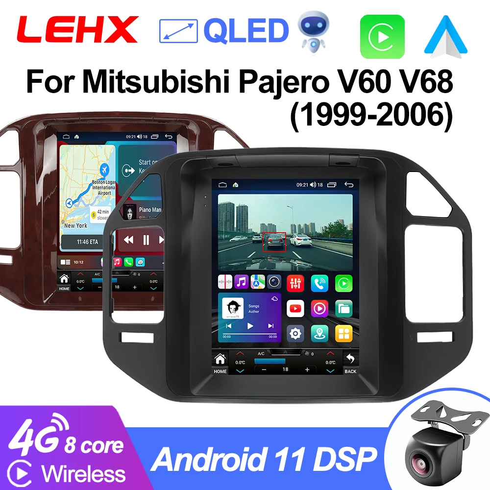 Автомагнитола LEHX L6Pro мультимедийный проигрыватель 2din на Android 11 для Mitsubishi Pajero V60 68
