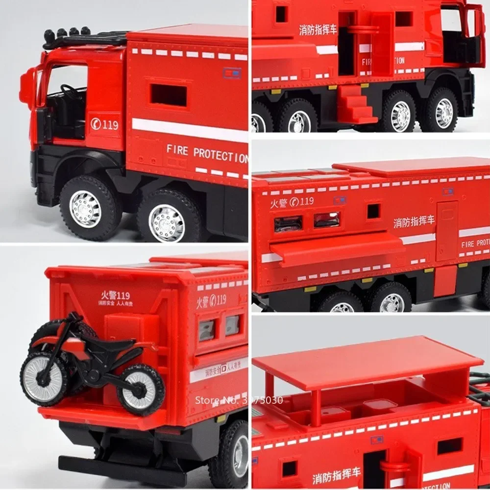 Масштаб 1/24 Nomadism Fire Engine модель автомобиля скорой помощи игрушка из сплава литой