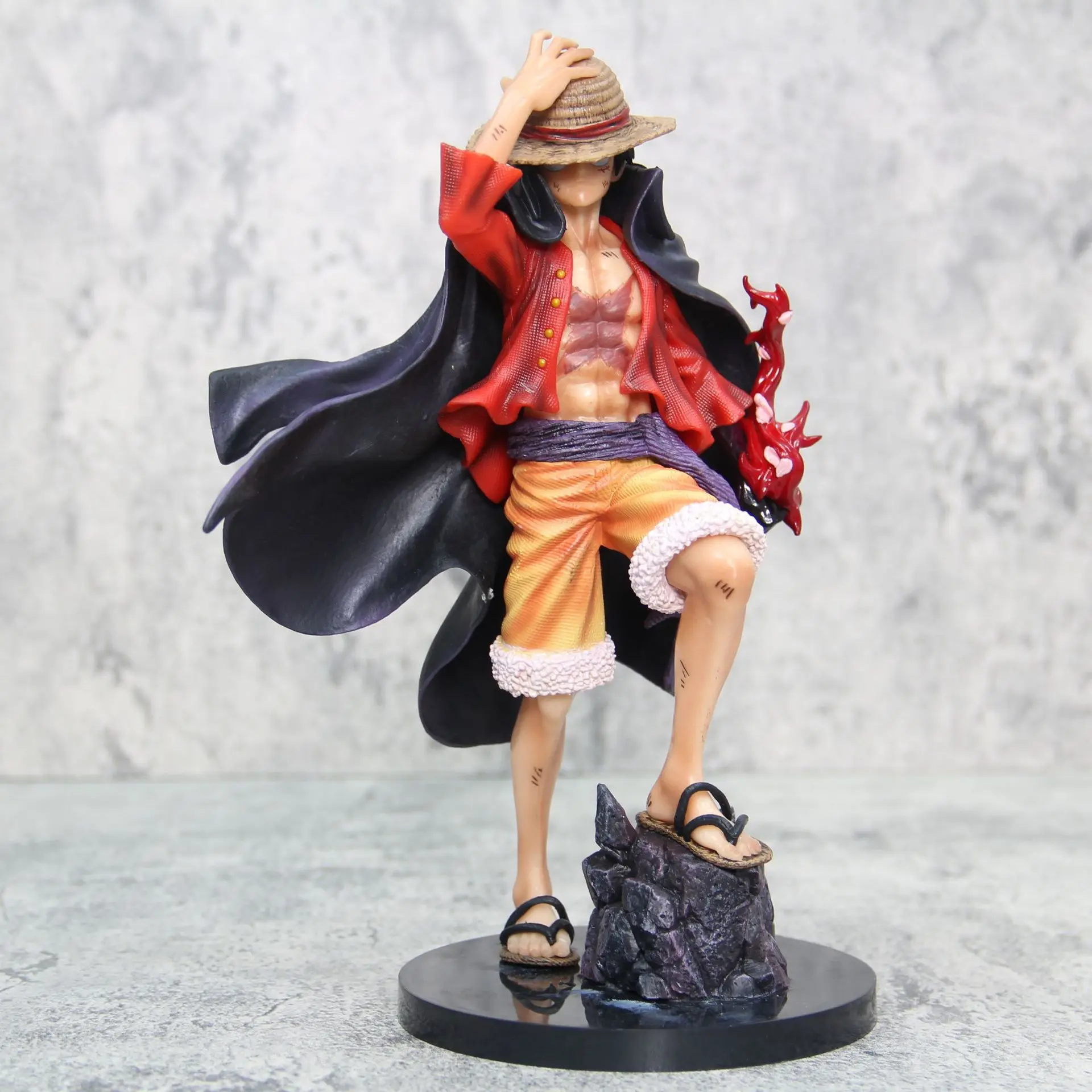

14cm New Four Emperor Bomb Resonance Luffy Action Figure Model Pvc Statue Doll Collection Ornament Decoration Toys Gift