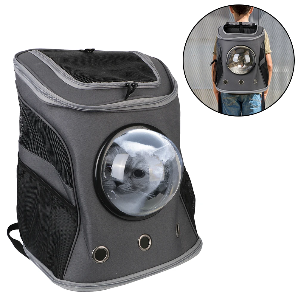 

Сумка-переноска для домашних животных, дышащий холщовый вместительный рюкзак на плечо в виде космической капсулы, кошки, для путешествий и ...