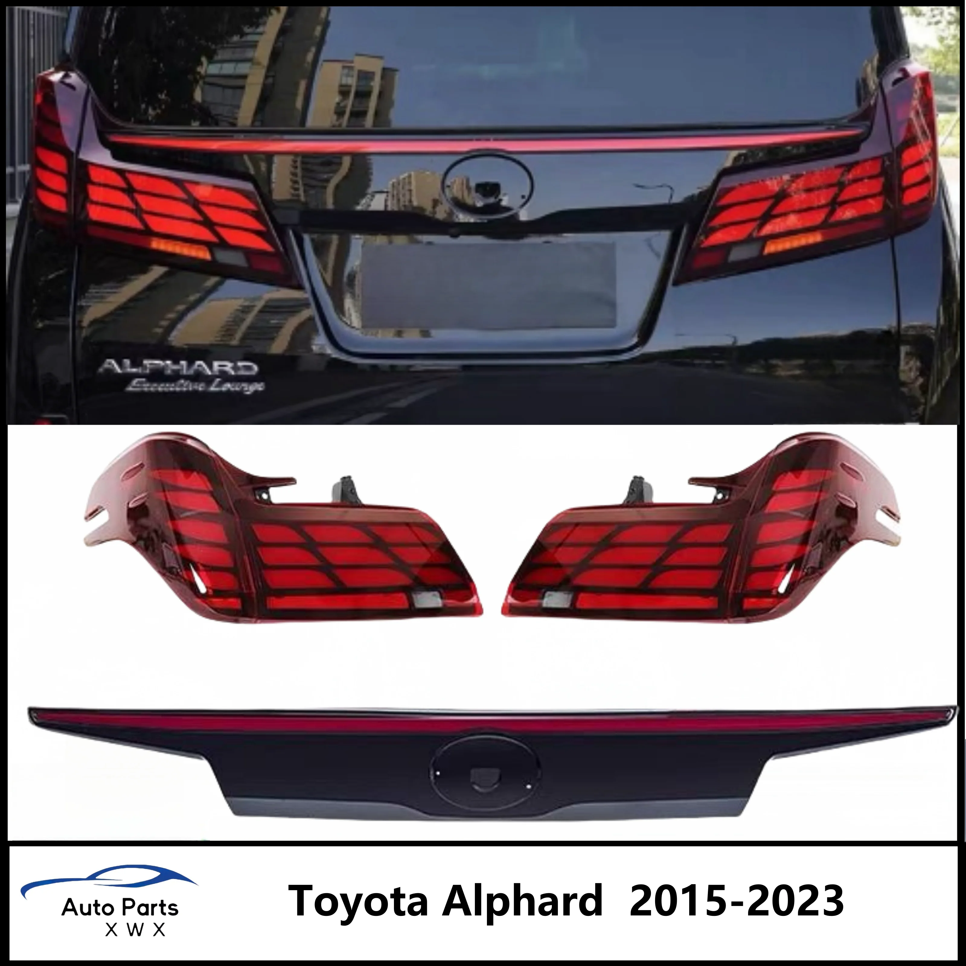 15-23 для модификации Toyota Alphard Alphard/Vellfire с непрерывным задним фонарем Светодиодный