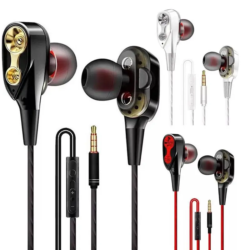 

Earbuds Sports Headphone 3.5mm Noise Isolating Earphone Low Bass In-Ear Headset With Mic For Mobile Phone Universal 2023