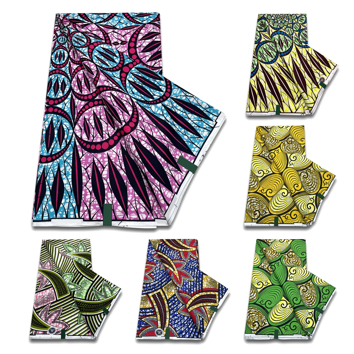 

2023 Ankara African 100% Cotton Wax Prints Fabric Original Soft High Quality African Real Wax Fabric Fashion Party Dress Tissus