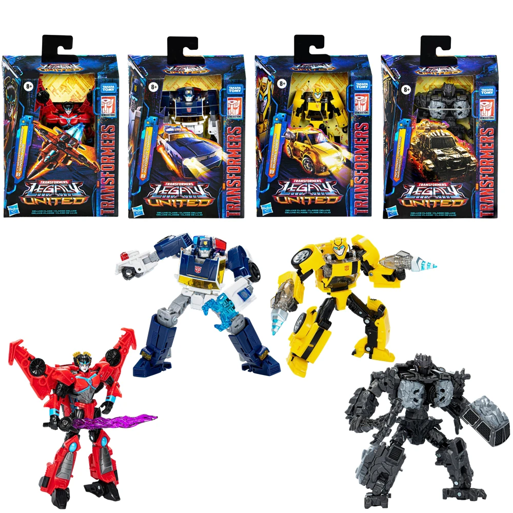 Hasbro Transformers Toys Legacy United Deluxe Class Series Chase Bumblebee Magneous Windblade Фигурка