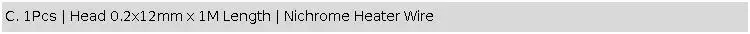 Uxcell Nichrome Flat Heater Wire For Heating Elements 1M 2M Length 0.15mm/0.2mm Thickness 3mm 4mm 6mm 8mm 10mm 12mm Width
