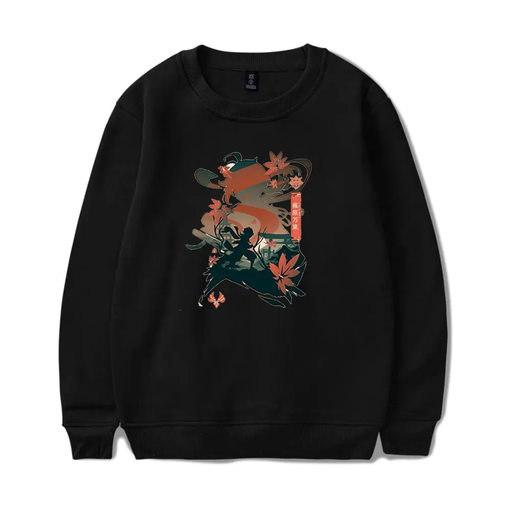 

2022 г., толстовка Genshin Impact benнет Ganyu Merch, свитшот для женщин и мужчин, популярный свитшот с круглым вырезом Hutao, одежда