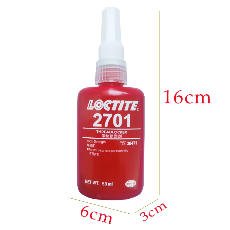 Клей для резьбы loctite 2701 50 мл герметичный стойкий к ржавчине высокопрочный
