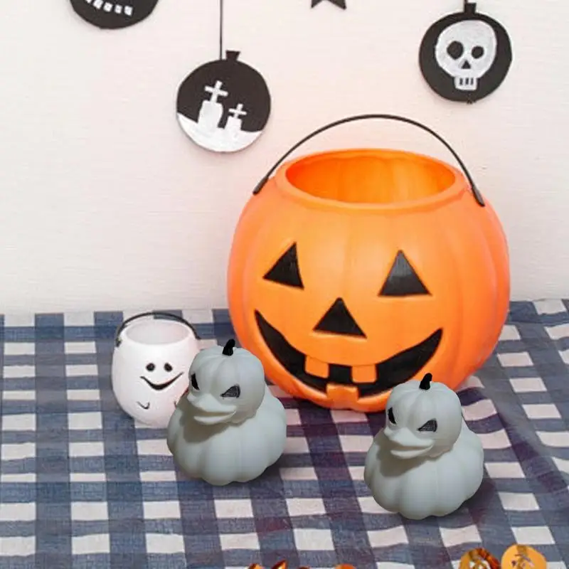 3D фигурки тыквы утки Хэллоуин печатные украшение в виде реалистичный дизайн