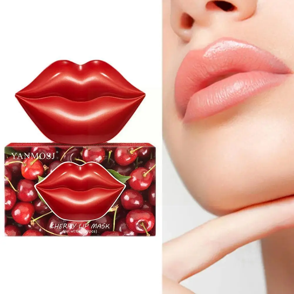

20 Stickers Fruit Lip Mask Vitamin C Moisturizing Skin Lines Care Repair Anti-Aging Lip Lightening Anti-wrinkle Lips Nouris H4O7