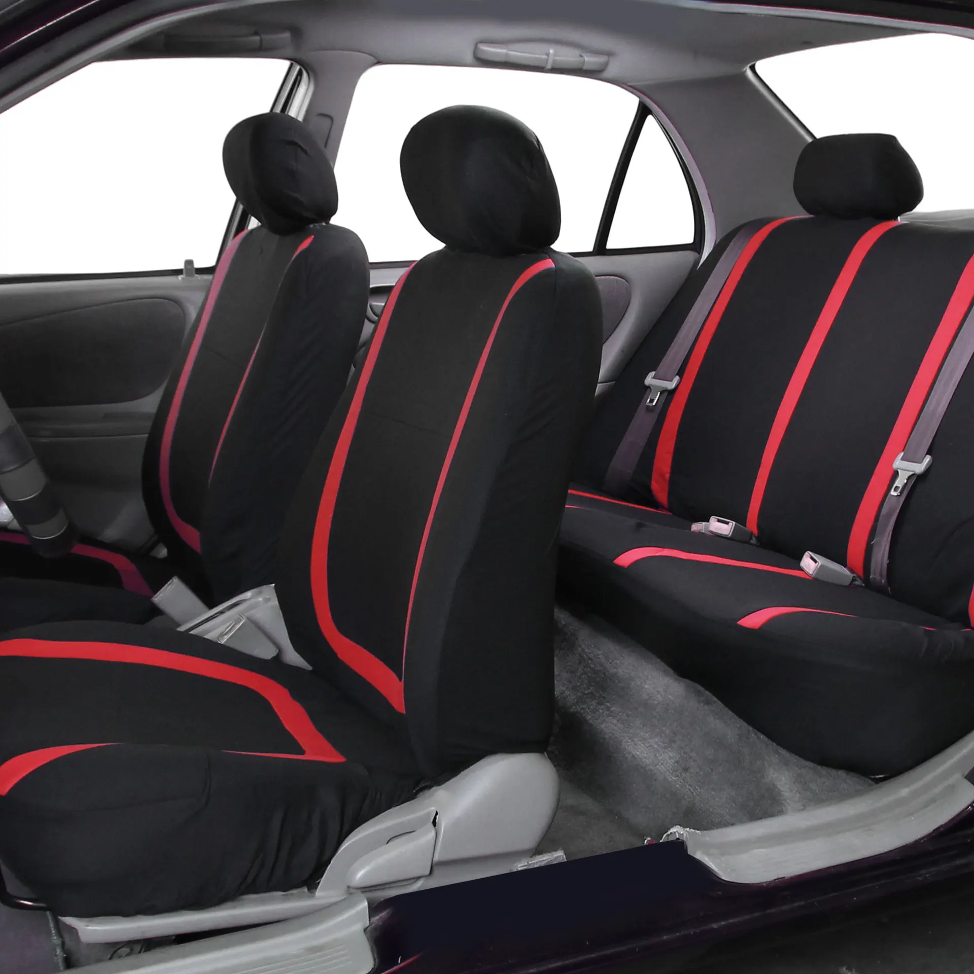 

For JEEP Wrangler Sahara Commander Cherokee Compass Renegade Grand Cherokee WK 2/5Seats Fabric Car Seat Covers Car Accessories