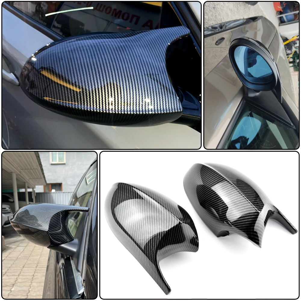 

E90 E91 Black M3 Style Cover E81 E82 E87 E88 for BMW 1 3 Series E92 E93 Carbon Fiber M Look Rear Mirror Cap Car Accessories
