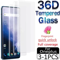 36d tempered glass on the screen protector for oneplus 7 7t 8 9 pro screen protector for 7t 8t 9 9r 9rt nord 2 free shipping