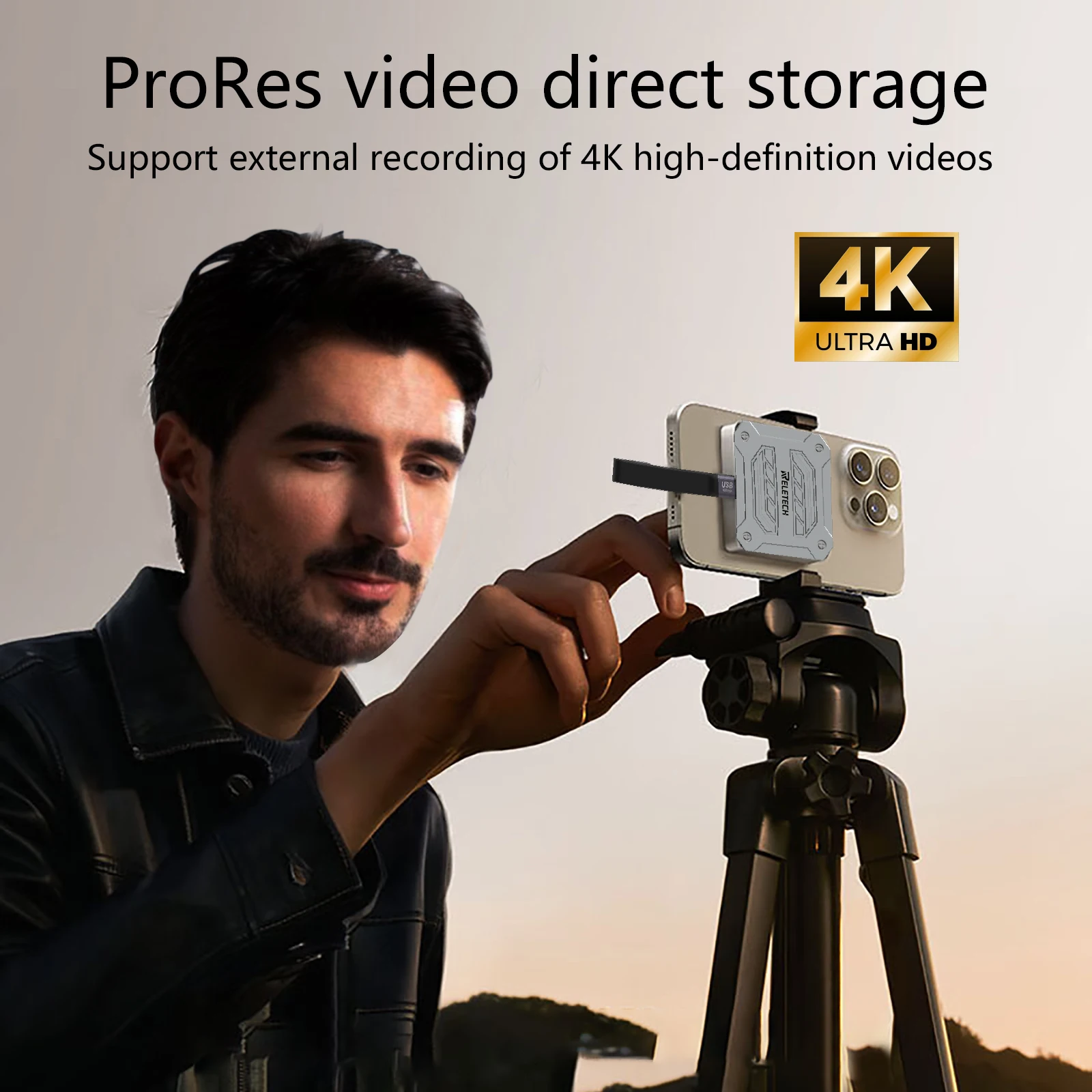 Портативный SSD Reletech Elite9 Pro 1 ТБ Магнитный Твердотельный Накопитель Сверхбыстрая