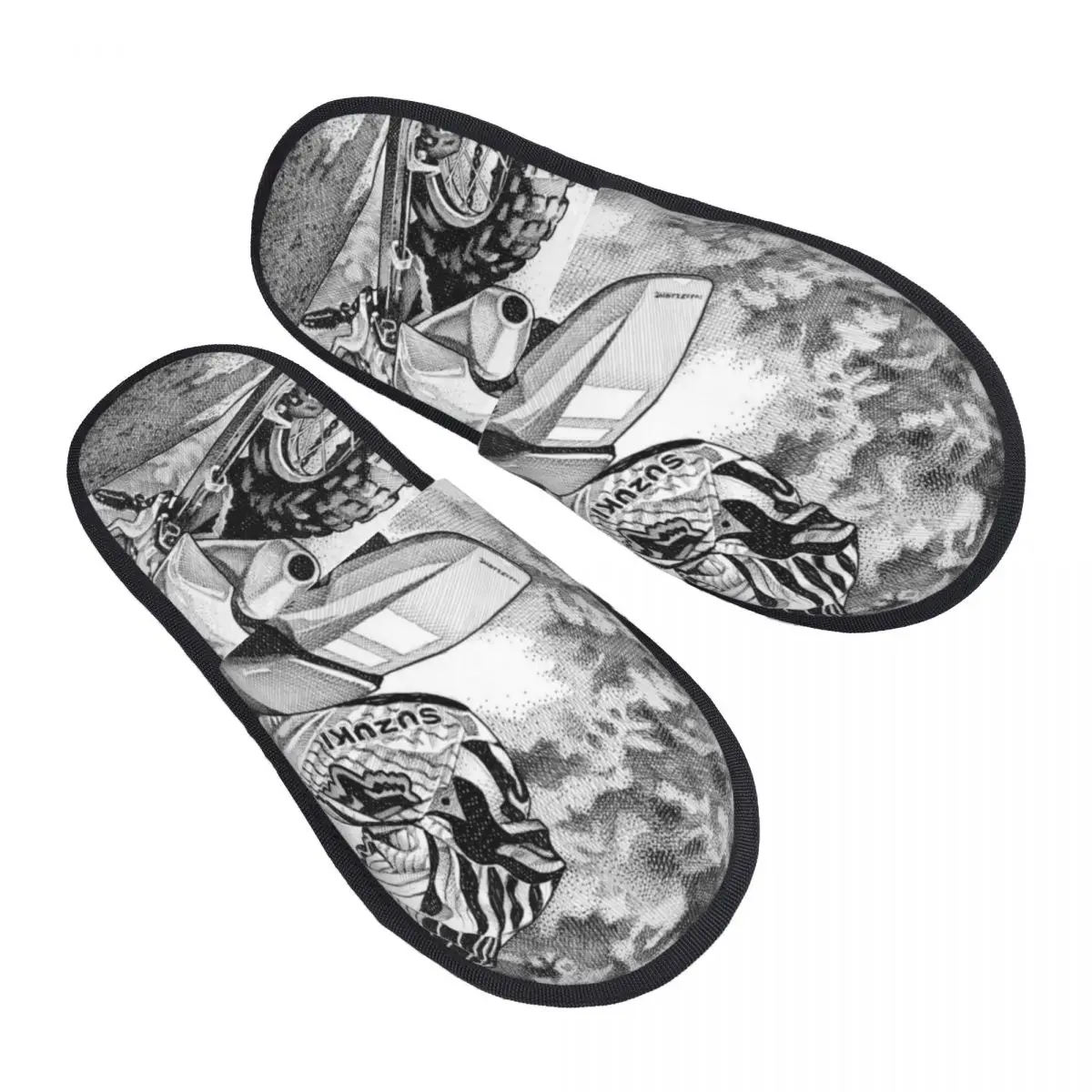 

Мужские и женские плюшевые домашние тапочки, теплая мягкая обувь для мотокросса, домашняя обувь, Осень-зима 2023