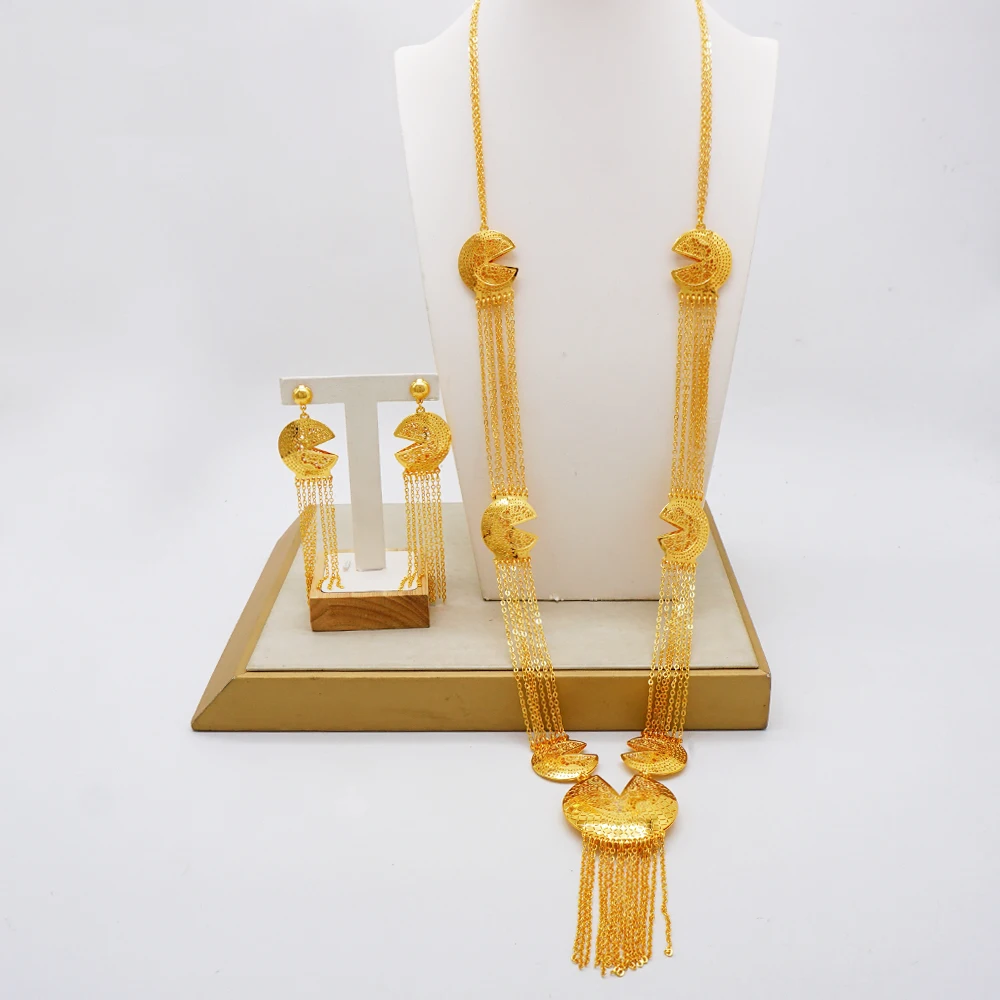 Комплект ювелирных украшений для молодых женщин Эфиопский арабский комплект