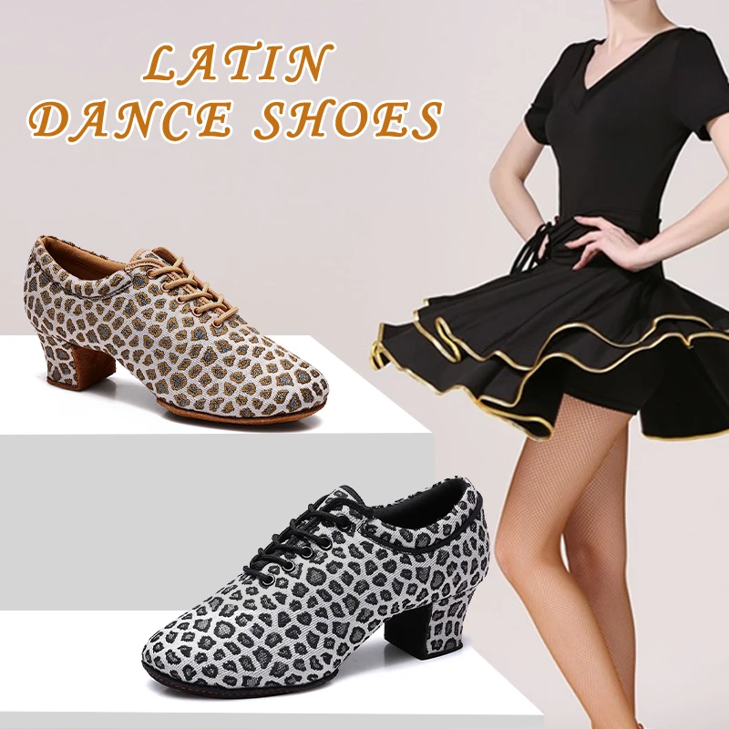 Women Rubber  Dance Shoes Girls Latin Salsa Ladies Ballroom Dance Shoes Soft Bottom Modern Tango Dancing Shoes Professional