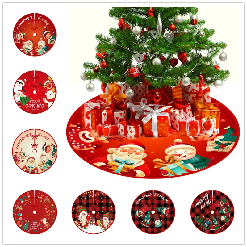 

Юбка для рождественской елки 90 см, ковер для украшения рождественской елки, Рождественское украшение, основа для рождественской елки, новый...