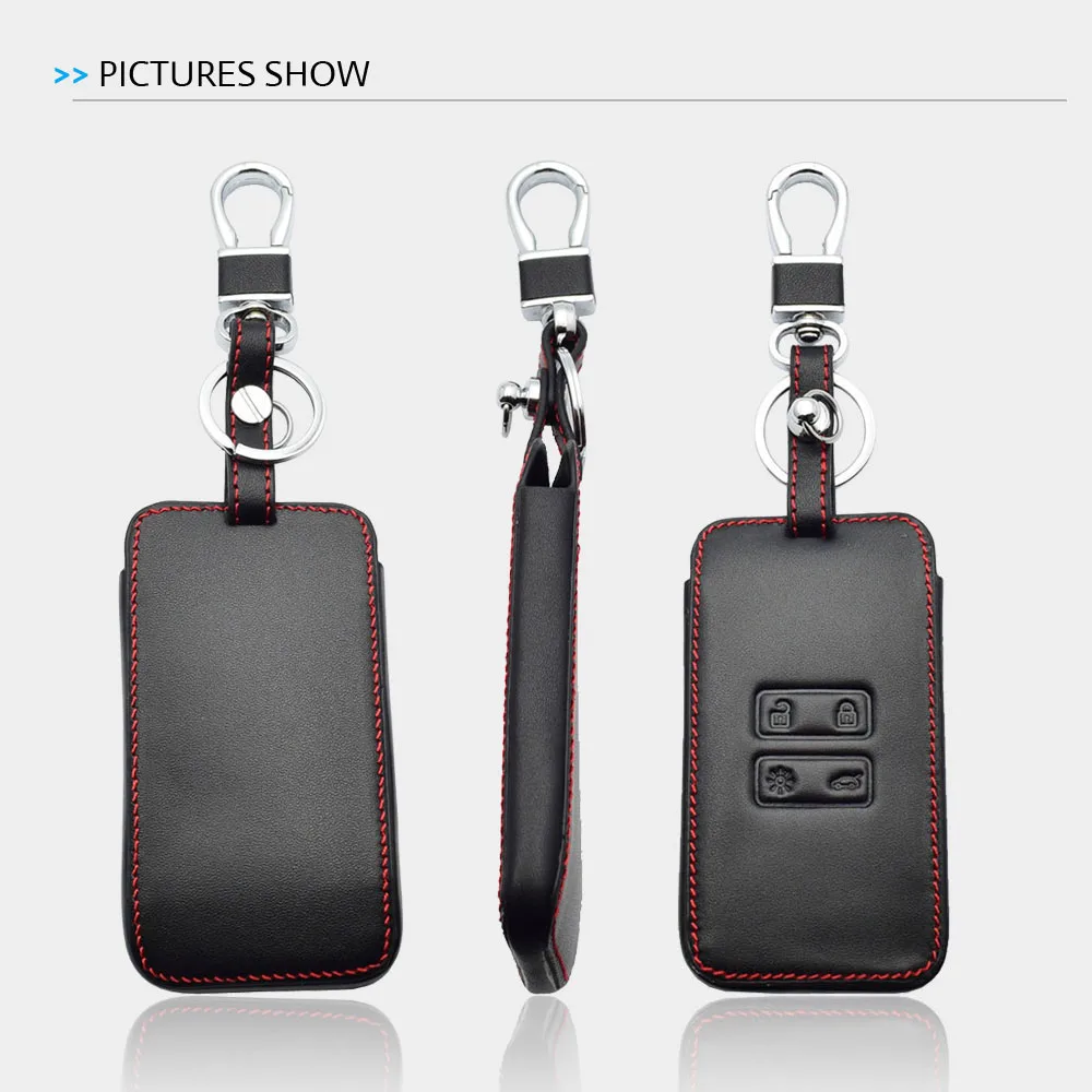

1pcs Leather Car Key Cover For Renault CAPTUR TALISMAN 4 Kadjar Koleos Clio Megane Scenic Espace 2017 -2020 Key Holder Case