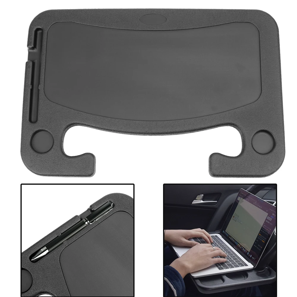 

Car Laptop Computer Desk Mount Stand Seat Table Car TableSteering Wheel Eat Work Cart Drink Food Coffee Goods Holder Tray