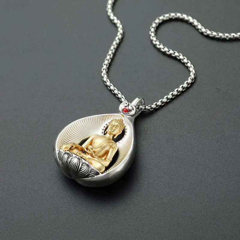 Медный Непал Тилия Europaea Подвеска Sakya Ami Bhais Voiaguru Guanyin God of Wealth King Tibet Manshu Ожерелье