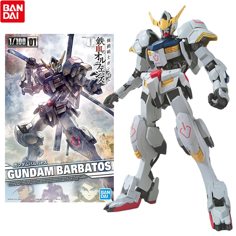 

Набор оригинальных моделей Bandai Gundam, аниме фигурки ТВ 01, Gundam Barbatos, коллекция Gunpla, Аниме фигурки, игрушки для детей