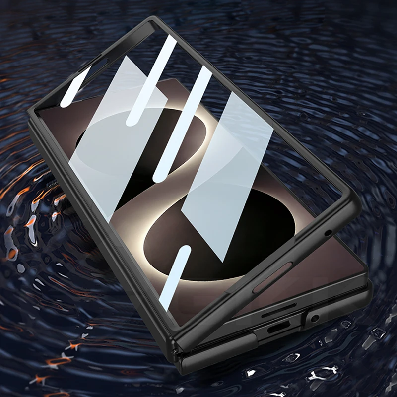 Фото Ультратонкий матовый чехол с защитой от царапин для Samsung Galaxy Z Fold 8, внешняя стеклянная пластиковая накладка для экрана, чехол для Galaxy Z Fold 7 №3