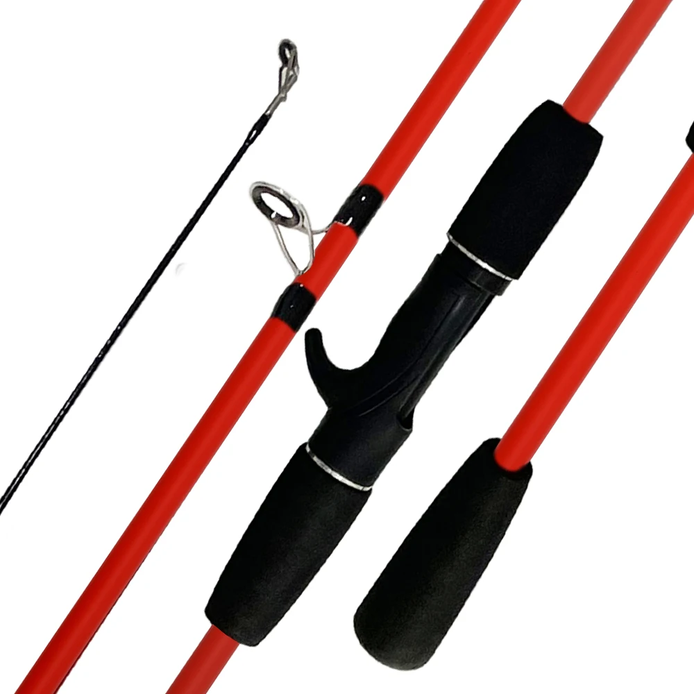 

Outdoor Portable Lure Fishing Rod 1.68m 1.8m Spinning/Casting 2 Sections Carbon Fiber Lightweight Travel Surfing Rod 103/108g