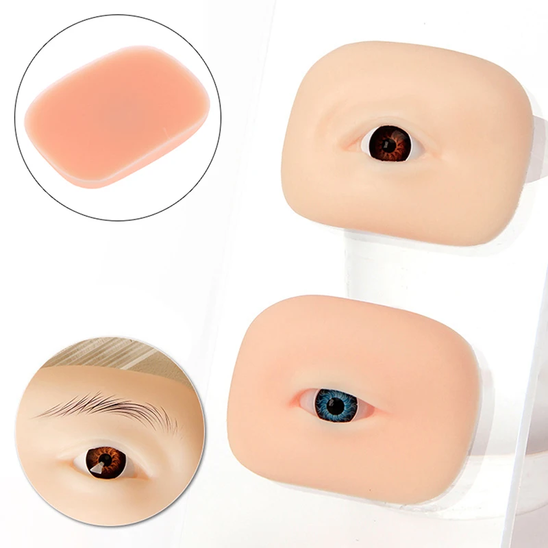 

1PC 5D Eyebrow Tattoo Practice Skin Textured Bionic Silicone Face Smooth Soft For Eyelash Eye Makeup Practice Beauty Tools