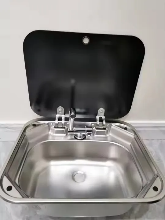 Яхта лодка кемпер дом на колесах автофургон раковина из нержавеющей стали со