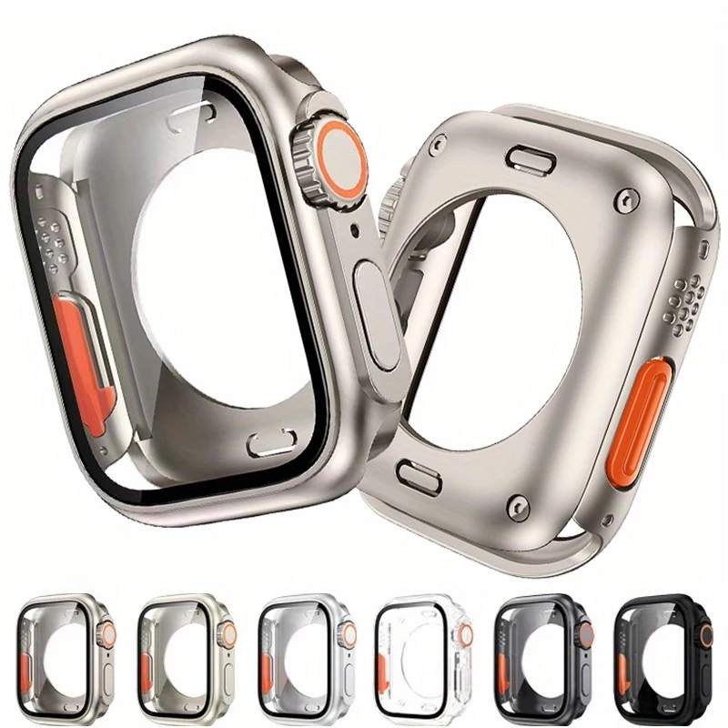 Screen Protector Cover for Apple Watch 46mm 42mm 44mm 45mm 40 41 Front Rear Bumper Case Change To Ultra iWatch 10 9 8 7 se 6