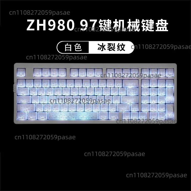 Фото Механическая клавиатура ZH980 Black Spider Web, проводная, Bluetooth, настраиваемая. №4