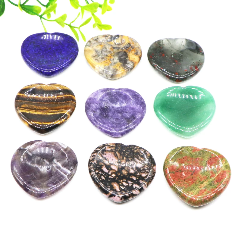 

Love Puff Heart Shaped Energy Palm Stones Worry Natural Stone Healing Crystals Agates Gemstone Meditation Face Gua Sha Tools