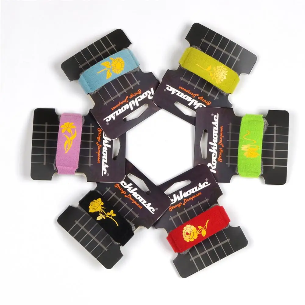 

Creative Guitar Strings Beam Cotton Tape Mute Noise Damper Muter Wraps Flower Printed For Guitars Bass Ukulele String Instrument