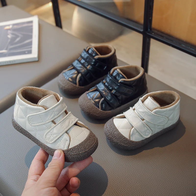 

Baby Toddler Winter Plush Autumn Kids Outdoor Infant Shoes Shoes Boys Boots Soft-soled Children Casual For Girls Boots Cotton