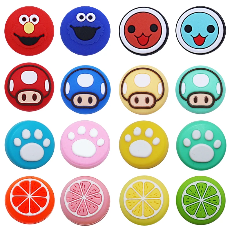 4pcs Silicone Soft ThumbStick Grip Cap For Nintendo Switch Joycon Console Controller Joystick Cover Case Gamepad Caps | Электроника