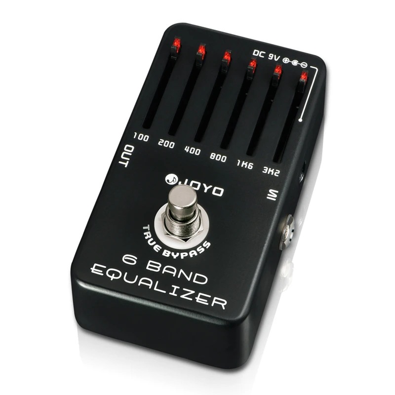 JOYO JF-11 6-полосный EQ графический эквалайзер педаль для гитарных эффектов запасные