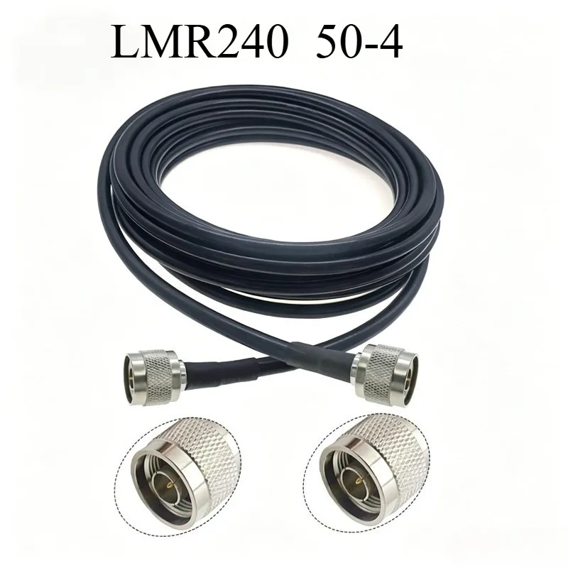 Фото Коаксиальный удлинительный кабель LMR240 N-Male - N-Male, с низкими потерями, 50 Ом, настраиваемая длина от 50 см до 5 м, для 4G LTE №1
