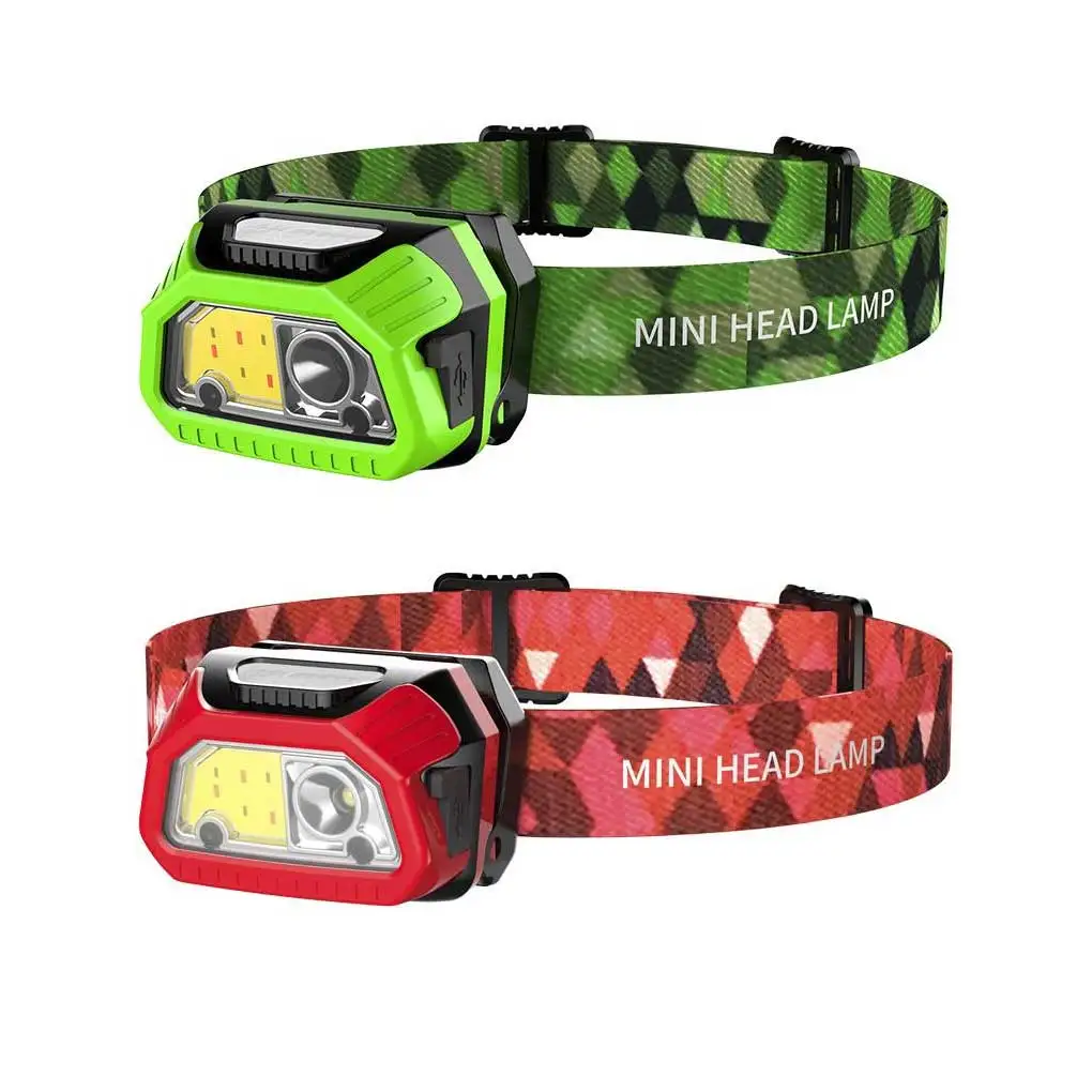 

2/3 5 Modes USB Charging Headlight Headlamp Flashlight Hiking Head Torch